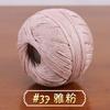No. 6 Hilo de Encaje de Algodón y Lino Hilo Mediano y Fino Tejido a Mano DIY Accesorios para Bolsas de Muñecas Lana para Suéter Bola de Lana Hilo de Crochet de Verano