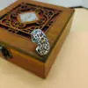 Anillo para Pareja de Anillo de Moda con Patrón Hueco de Estrella de Seis Puntas Retro Distressed Europeo y Americano Anillo Abierto Distintivo de Plata Tailandesa