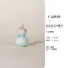 Calabaza de cerámica con esmalte de cristal, adorno pequeño creativo, mascota de té fresca, alto valor estético, accesorio de decoración de ceremonia de té de calabaza pequeña