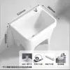 Fregadero para Mopas Pileta para Mopas de Cerámica Tubería de Drenaje de Acero Inoxidable Balcón Baño Lavadero Doméstico para Mopas Barato