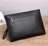 Bolsos para Hombre, Piel Genuina, Carteras de Negocio, Carteras de Piel de Vaca Casual de Gran Capacidad para Hombre, Estilo de Negocio Personalizado
