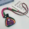 2025 Nova Bolsa Pendurada Estilo Dopamina Colorida Macia Criativa para Viagem Porta-Moedas Rosto Sorridente Fofo com Alça Tendência