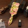 Peine de cojín de aire con patrón de flores retro, explosión de número de audio y video, especial para niñas, portátil, anti-nudos, cuadrado, masajeador