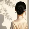 Grampos de cabelo estilo antigo, novos grampos de cabelo imitação de ébano estilo chinês, acessórios de cabeça para Hanfu, grampos de cabelo para estilizar o cabelo, acessórios de cabelo para cheongsam, presentes para mulheres