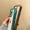 Adecuado para iPhone 16 Pro Max Dos en Uno Acrílico Espacial Transparente 17P Botón Electrochapado Ranura para Pegamento Carcasa