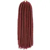 Peluca de comercio exterior 14 pulgadas color peluca africana Faux locs trenza sucia crochet Trenzas pelo