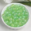 Dingyi 8mm Lentejuela Fina Circo Luna Fría Resina Galvanizada Cuentas con Agujero Pasante Sueltas DIY Cadena de Teléfono Móvil Accesorios de Joyería