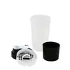 Copo de Agitar 400ml Copo Fitness Copo Misturador de Milkshake Masculino Feminino Portátil com Compartimento para Pó