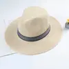 Chapéu masculino protetor solar chapéu de sol novo chapéu de pescador verão ao ar livre chapéu de palha para pais de meia-idade chapéu estiloso atacado