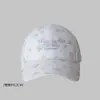 Boné de Baseball Bordado com Letras Florais Frescas Estilo Coreano para Mulheres, Boné Estilo Bico de Pato Doce e Afina o Rosto, Chapéu de Sol de Verão