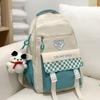 Mochila para Mulheres 2026 Novo Estilo Casual Versátil Bolsa Escolar para Alunos do Ensino Fundamental II e Médio com Toque de Luxo e Design Simples para Passeios