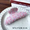 Pinza para el Cabello Estampada de Acetato Imitación, Suave y Versátil, Pasador Simple para Peinados Recogidos, Pinza de Tiburón para Cabello Suelto y Flequillo, Accesorio para el Cabello