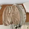 2025 Nuevos Pantalones de Verano Estilo Coreano Anti-Mosquitos para Niños y Niñas Pantalones Casuales para Bebé Pantalones Deportivos Transpirables de Nueve Puntos Pantalones para Niños