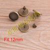 Kit de accesorios de joyería DIY de 2 colores para aretes con base de gemas del tiempo, de 10 a 18 mm.