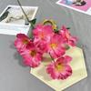Simulación de una sola flor de mariposa gladiolo de 6 cabezas, arreglo floral para área de bienvenida de boda, flores de seda, decoración de hotel, flor falsa