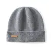 Gorro de Cachemira para Mujer Cachemira Pura Otoño e Invierno Nuevo Versátil a Prueba de Frío Protección para los Oídos Gorro Tejido Gorro para el Frío al Aire Libre