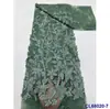 Vestido de Noche Francés con Adornos de Perlas, Bordado de Apliques, Encaje de Malla y Tejido de Encaje Tridimensional Encaje Nupcial