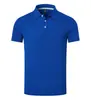 Camisa polo de lapela lisa para jovens homens e mulheres de verão, camisa de publicidade com logo, roupa de trabalho, camiseta de algodão, atacado spot, larga