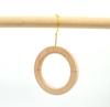 Tienda de ropa gancho en S anillo de madera de haya anillo anillo colgante gancho de madera maciza multifuncional anillo perchero para bufanda bufanda corbata