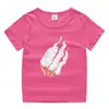 2023 Novas roupas infantis Camiseta de manga curta de verão para crianças Meninos e meninas Camisa de base de algodão Camiseta de meia manga para bebê Top infantil