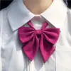 Punta Grande Enorme Raíz de Pluma Camisa Flor Cuello de Niña Traje Matador Estudiante Estilo Uniforme Japonés JK Lazo Corbata de Lazo Rojo Vino