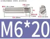 Pasador Cilíndrico Ranurado de Acero Inoxidable 304 con Rosca Exterior Tornillo sin Cabeza Ranurado GB878 Pasador de Posicionamiento Biselado M3-M10