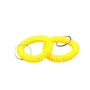 Atacado em estoque do fabricante de pulseiras elásticas coloridas de fio de telefone, pulseiras de chaveiro de mola plástica e pulseiras com etiqueta de número