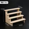 Estante de Exhibición de Madera Maciza Estante de Almacenamiento Escritorio Figura Caja Misteriosa Muñeca Suculenta Plantas Verdes Estante de Múltiples Niveles