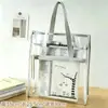 Bolsa Transparente para Documentos, Bolsa para Materias de Examen, Bolsa Portátil Grande para Libros, Bolsa para Tutoría de Exámenes, Bolsa de Almacenamiento para Documentos y Libros