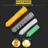 Nylon Pez Amarillo Pequeño Tubo de Expansión de Plástico Amarillo Verde Gris Blanco 6mm Tapón de Goma Tornillo de Expansión de Plástico Tubo