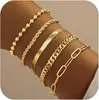 Comércio Exterior Transfronteiriço Terno Joias Pulseira Personalizada Nova Liga Combinação Pulseira Conjunto de Seis Peças Venda Quente