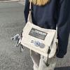 Bolso Bandolera Estilo Herramientas Diablo Harajuku Japonés para Mujer Estilo Coreano ins Estilo Hong Kong Calle Gran Capacidad Mensajero para Hombre Venta al por Mayor