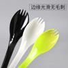 Cucharas Desechables Empaquetadas Individualmente Cucharas de Mesa para Llevar Cucharas de Plástico para Pastel Postre Cucharas para Servir Fruta Gelatina de Hierba Quemada con Mango Largo Tenedores y Cucharas