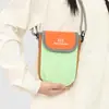 Bolso Bandolera Transfronterizo para Montañismo al Aire Libre Ligero Bloque de Color Dopamina Bolso Pequeño para Mujer Impermeable Mini Bolso Bandolera Bolso para Teléfono