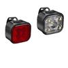 Luz frontal de bicicleta transfronteriza 5 LED luz trasera traje para montar de noche larga duración tipo C recargable luz para montar al aire libre