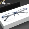 Moda Nuevo Estilo Placa de Acero Monturas de Gafas Venta al por Mayor Casual de Negocios Metal Monturas Ópticas para Gafas 9019 Montura Cuadrada Acero
