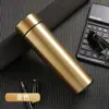 Copo Térmico de Aço Inoxidável Personalizado, Copo de Água com Display Inteligente de Medição de Temperatura, Copo de Presente Publicitário para Negócios, Logotipo Gravado