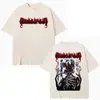 Camisa de Hombre Ed Manson Hunter con Estampado de Monstruo Piraña Camiseta de Manga Corta para Mujer