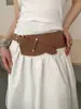 Cinturón Irregular Único de Gamuza para Mujer, Moda del Noroeste, Versátil con Vestidos, Cinturón Adelgazante para la Cintura