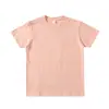 Camiseta masculina de algodão de Xinjiang 270g Camiseta masculina pesada manga curta solta gola redonda japonesa cor sólida camiseta algodão masculino