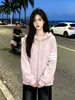 Nueva chaqueta casual versátil de moda de nicho para otoño, sudadera con capucha versátil de moda única y simple para mujer