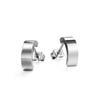Aretes semicirculares de marca original tide, aretes de acero de titanio de personalidad simple para hombres y mujeres, temperamento, aretes comodín, venta al por mayor de aretes