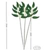 Popular Folha de Eucalipto Artificial Única Transfronteiriça Decoração de Arranjo de Flores para Casamento Folha Verde Falsa Acessórios de Flor de Seda