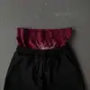 Calça Casual Tendência Estilo Americano Cintura Dupla Estampa de Letras Streetwear Punk Hip-Hop Y2K Outono