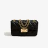 Bolso de Mujer 2026 Nuevo Estilo Tendencia Estilo Coreano Bolso Acolchado de Diamantes con Cadena Estilo Pequeño Chanel Bolso de Hombro Único Cruzado Bolso de Mujer Versátil Bolso Cuadrado Pequeño