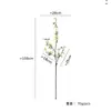 Flor de Salgueiro Nevado Artificial de Alta Qualidade para Decoração de Casa, Arranjo de Flores para Sala de Estar, Decoração de Pousada, Ornamento de Salgueiro Nevado, Adereço de Fotografia para Hall de Entrada