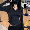 Primavera e Verão Novo Roupas de Proteção Solar Seda Gelo Feminina Respirável Anti-ultravioleta Fio Original Roupas de Proteção Solar Casaco Feminino UPF50