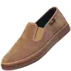 Zapatos de Tela Auténticos Estilo Nuevo de Pekín, sin Cordones, Cómodos, para Personas de Mediana Edad y Mayores, Suela Suave, Transpirables, Antideslizantes, con Artemisa, para la Salud de Papá