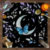 Toalha de Mesa Tarot Céu Estrelado Tarot Fase da Lua Toalha de Mesa Decorativa Jogo de Tabuleiro Jogo de Cartas Jogo de Shuffleboard Decoração Toalha de Mesa Tarot