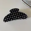 Nuevos pasadores coreanos para mujer, pinzas de garra a cuadros y lunares, pinzas de tiburón de alta gama, lindos pasadores para coleta, accesorios para el cabello para mujer